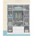 Ver imagem 4 de Guarda-Roupa Infantil 4 Portas 2 Gavetas Lívia Phoenix Baby