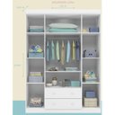 Ver imagem 2 de Guarda-Roupa Infantil 4 Portas 2 Gavetas Lívia Phoenix Baby