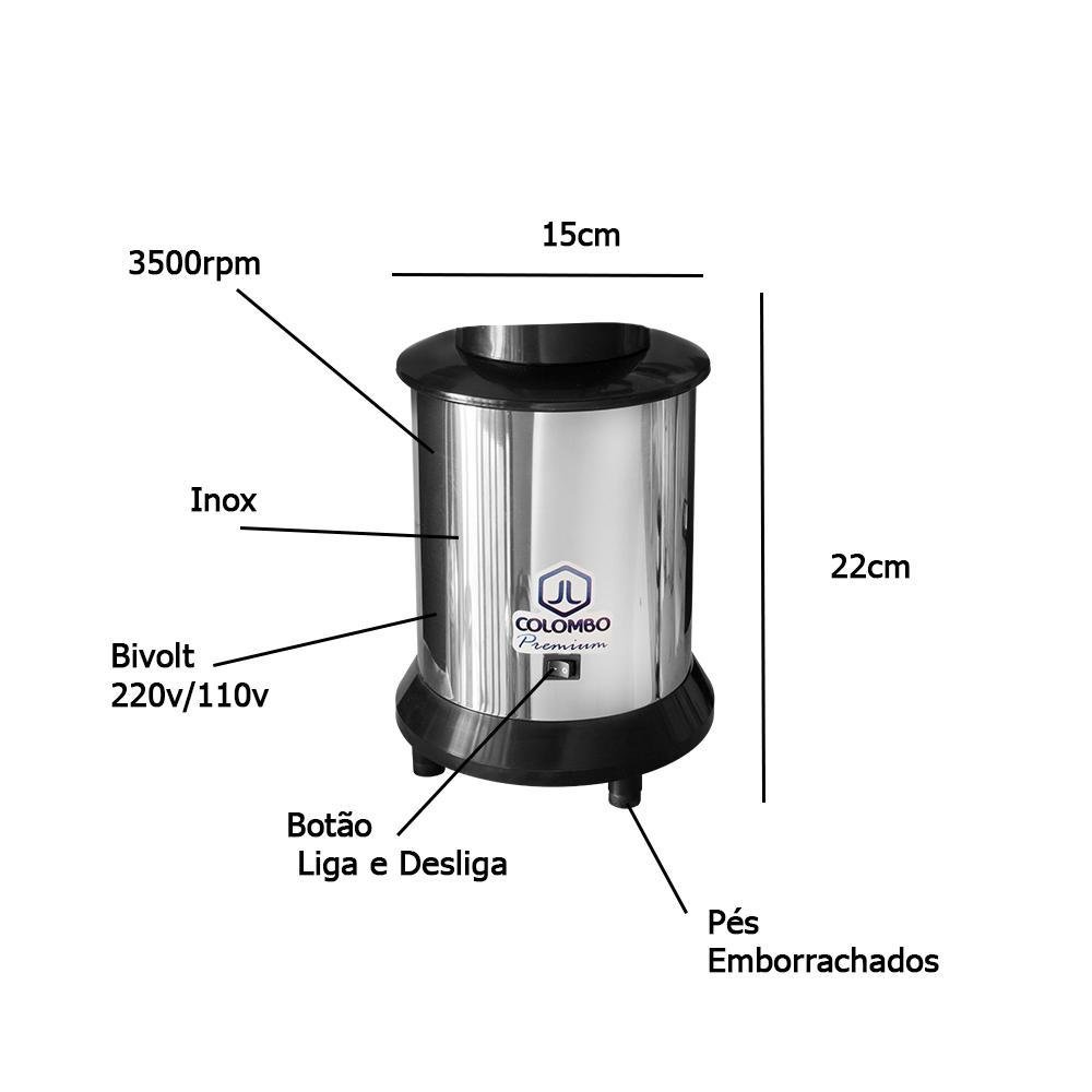 Liquidificador Baixa Rotação 2 Litros Inox Industrial Bivolt - 6