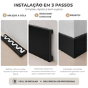 Ver imagem 4 de Kit 2 Barras Rodapé de Poliestireno 7cm Altura Barra 2m