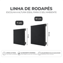Ver imagem 2 de Kit 2 Barras Rodapé de Poliestireno 7cm Altura Barra 2m