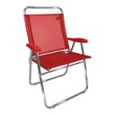 Ver imagem 1 de Cadeira de Praia King Vermelho 140kg Zaka