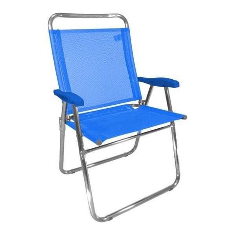 Cadeira de Praia King Azul 140kg Zaka