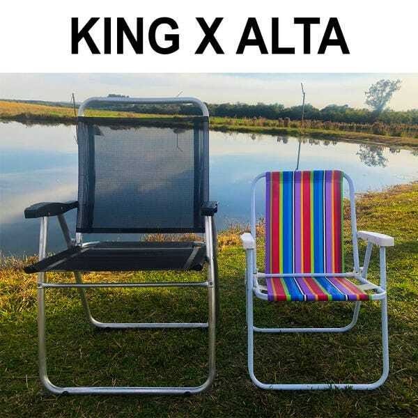 Cadeira de Praia King Azul 140kg ZAKA - 5