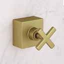 Ver imagem 2 de Acabamento para Registro Banheiro 1.1/4 1.1/2 50mm Cruzeta Quadrado Dourado Fosco Chuveiro Padrão do