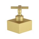 Ver imagem 3 de Acabamento para Registro Banheiro 1.1/4 1.1/2 50mm Cruzeta Quadrado Dourado Fosco Chuveiro Padrão do
