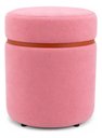 Ver imagem 3 de Kit de Puff Superior Cobre Fosco, Cor Rosa Antigo Veludo - Let Móveis