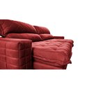 Ver imagem 4 de Sofá Retrátil e Reclinável 2,95m Molas Ensacadas Cama inBox Elegance com ThermoGel Velusoft