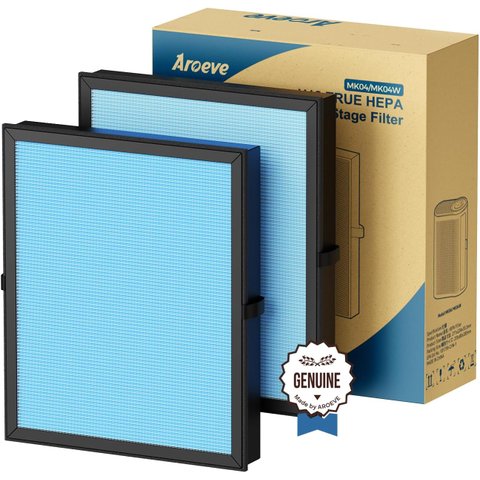 Aroeve Filtro de Ar H13 Ture Hepa para Mk04 Kit com 2