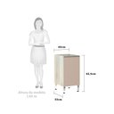 Ver imagem 2 de Balcão de Cozinha sem Tampo 40cm 1 Porta Luci Luciane Móveis