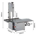 Ver imagem 2 de Serra Fita de Mesa Móvel Malta Inox 181cm Bivolt