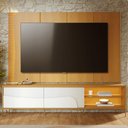 Ver imagem 3 de Rack para Sala Industrial com Painel para TV 65 pol com LED 216cm Salerno C04 Naturale Off White