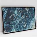Ver imagem 1 de Quadro Decorativo em Canvas Abstrato Azul Celeste TaColado Moldura Flutuante 4,5cm Madeira 120 x 80c