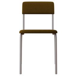 Kit 03 Cadeiras Estofada para Sala de Jantar Sense Branco C01 Linho Mostarda - Lyam Decor - 3