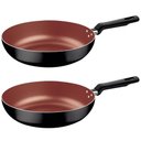 Ver imagem 1 de Kit 2 Frigideiras Fundas Loreto 24 Cm 2,2 L em Alumínio com Revestimento Interno Antiaderente