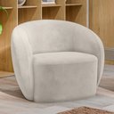 Ver imagem 6 de Poltrona Decorativa para Sala de Estar Living Gliese K01 Veludo Bege