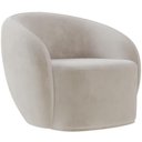 Ver imagem 4 de Poltrona Decorativa para Sala de Estar Living Gliese K01 Veludo Bege