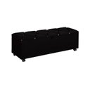 Ver imagem 1 de Recamier Jade Com Rodízios 85 cm Preto
