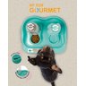 Kit Comedouro e Bebedouro Flex Gourmet com Bandeja - Plast Pet - Rosa - 2