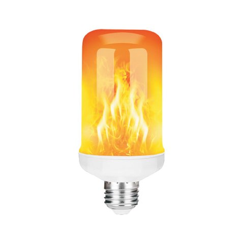 Lâmpada Led Efeito Chama de Fogo 3W 1400k Bivolt E27 GALAXY LED