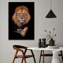Ver imagem 2 de -18% Quadro Realeza do Leão Br Artes Grande 118x78