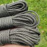 Paracord 550 Libras 4mm Corda De Sobrevivência  Militar 10 Metros 366Kgf Verde Cascavel - 6