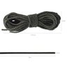 Paracord 550 Libras 4mm Corda De Sobrevivência  Militar 10 Metros 366Kgf Verde Cascavel - 3