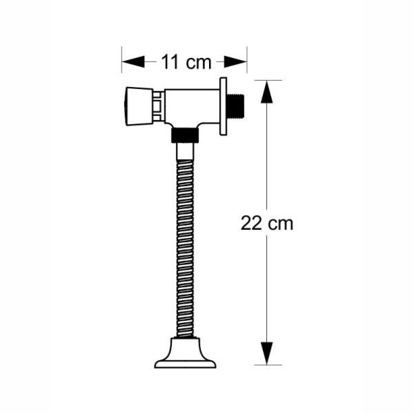 Kit Válvula Mictório Descarga Banheiro Temporizador Automática - 2