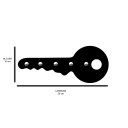 Ver imagem 2 de Porta Chaves de Parede 6mm Chave Decorativo em MDF:BRANCO