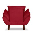 Ver imagem 3 de Mini Poltrona Cadeira Opala Infantil de Criança Suede Vermelho