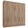 Guarda-Roupa Casal Luna 6 Portas 3 Gavetas Internas Rijo- Qmovi Móveis 0636 - 1