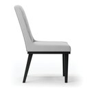 Ver imagem 4 de Cadeira Sala de Jantar Base Madeira Preto Kit 2 Sofia Suede Cinza D03 - D'Rossi