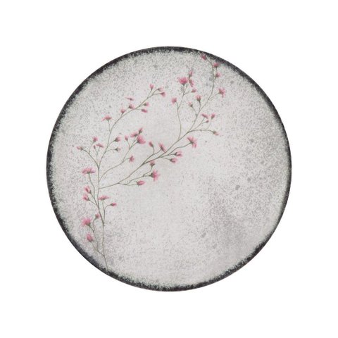 Prato Raso Tramontina Floralis Porcelana Decorada 25cm Tramontina