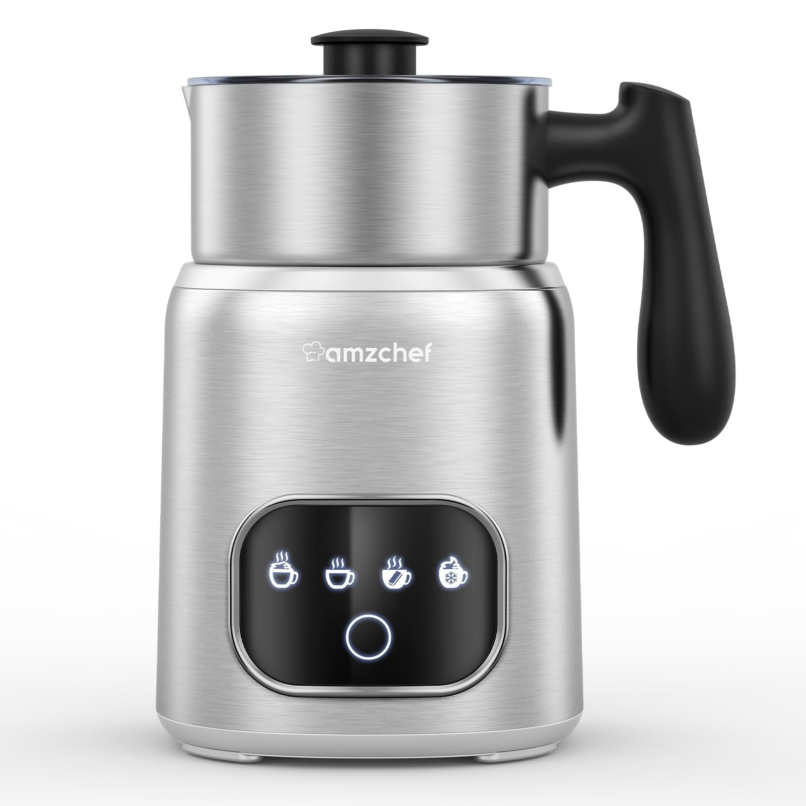 Amzchef 4-em-1 Espumador e Aquecedor de Leite Automático (14oz/400ml)