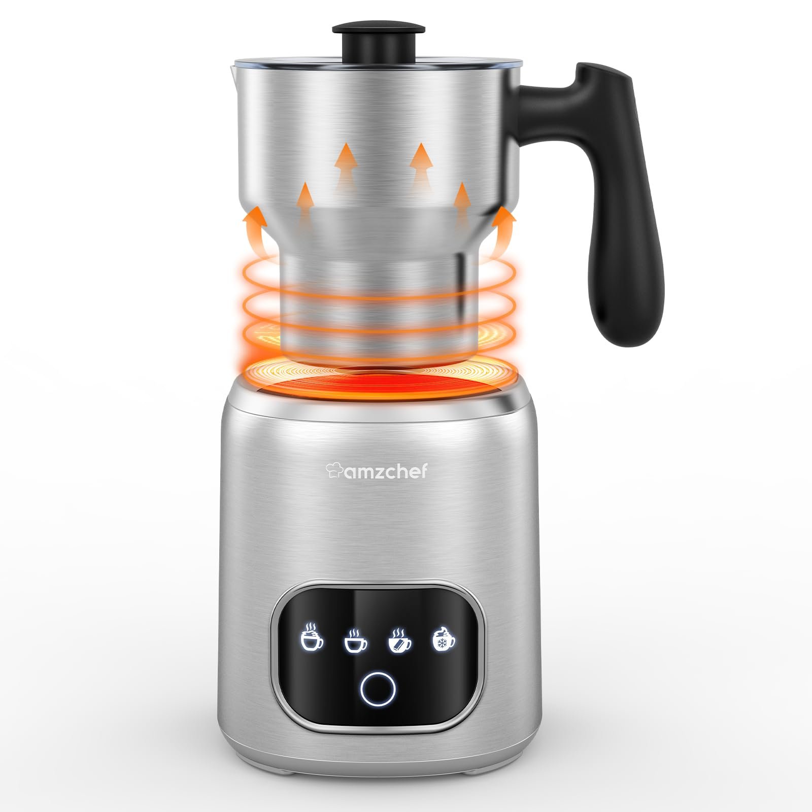 Amzchef 4-em-1 Espumador e Aquecedor de Leite Automático (14oz/400ml) - 9