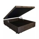 Ver imagem 4 de Cama Box Baú Casal Blindado Suede + Colchão Casal Espuma Extra Firme D33 Elegance Ortopédico 64x138x