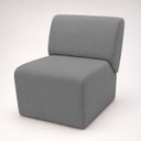 Ver imagem 2 de Poltrona Decorativa Zoe Orgânica para Sala Recepção Hall Moderna Minimalista Luxo Linho Premium Easy