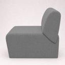 Ver imagem 3 de Poltrona Decorativa Zoe Orgânica para Sala Recepção Hall Moderna Minimalista Luxo Linho Premium Easy