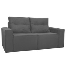 Sofá Retrátil Polo 1,80m Confortavel para Sala Suede Herrero:cinza - 5