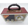 Rádio Portátil Bluetooth Am FM com Controle Vintage Retro com USB Sd em Madeira Mdf Recarregavel - 3