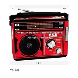 Caixa de Som Bluetooth Rádio Am FM Sw MP3 Estilo Antigo com USB Sd Lanterna Retro Vintage - 3