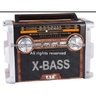 Rádio Bluetooth Caixa de Som Led com Lanterna Am FM Sw USB Sd Portátil Retro Recarregavel Bivolt - 2