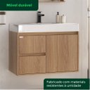 Ver imagem 5 de Conjunto Nicole 78 cm com Lavatório e Espelheira - Fabribam Gabinetes