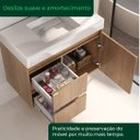 Ver imagem 7 de Conjunto Nicole 78 cm com Lavatório e Espelheira - Fabribam Gabinetes