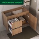 Ver imagem 6 de Conjunto Nicole 78 cm com Lavatório e Espelheira - Fabribam Gabinetes