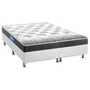 Ver imagem 1 de Cama Box Queen: Colchão Espuma Probel Guarda Costas Black + Base CRC Courano White(158x198)