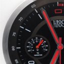 Ver imagem 3 de Relógio de Parede com Termometro Medidor de Temperatura e Umidade Luxo em Inox Termo Higrometro