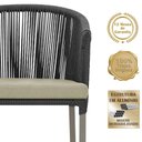 Ver imagem 3 de Mesa e 6 Cadeiras de Jantar Noronha Fendi E7 Trama Original Preto