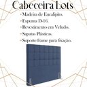 Ver imagem 3 de Cabeceira Casal 138 cm Lots Veludo Azul Soon