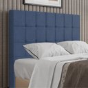 Ver imagem 2 de Cabeceira Casal 138 cm Lots Veludo Azul Soon